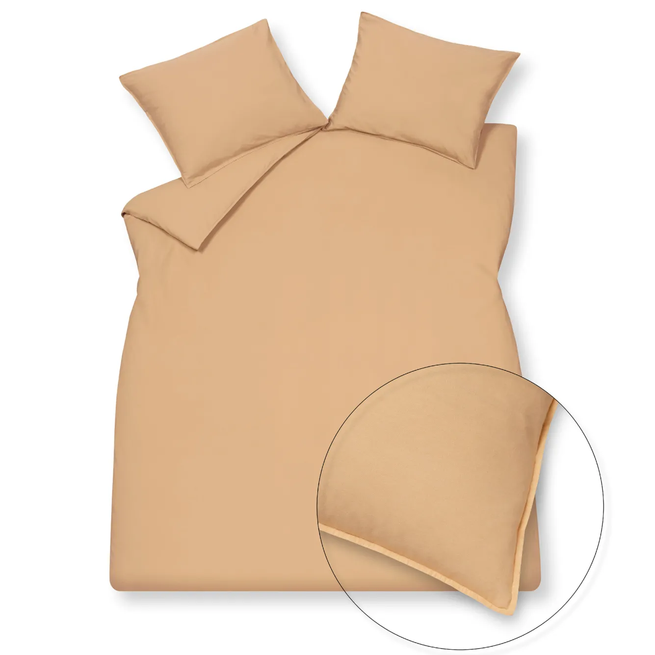 Vandyck WASHED COTTON duvet cover 200x220 cm Apricot Blush (cotton) CLLA20201