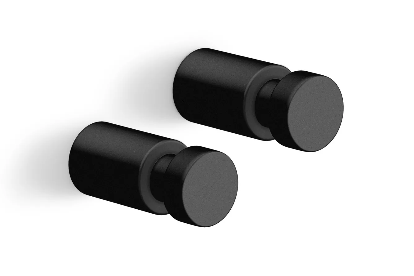 Zack AIVO towel hook 40mm set/2 (black) 40445