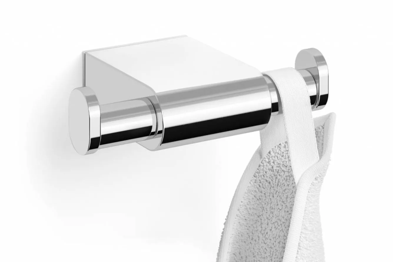 Zack ATORE double towel hook 40458 (polished stainless steel)