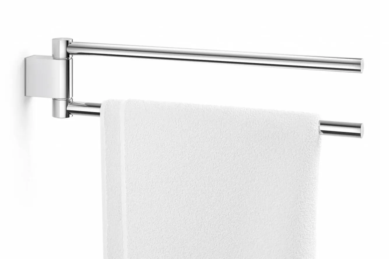 Zack ATORE double towel rail swiveling 40462 (gloss stainless steel)