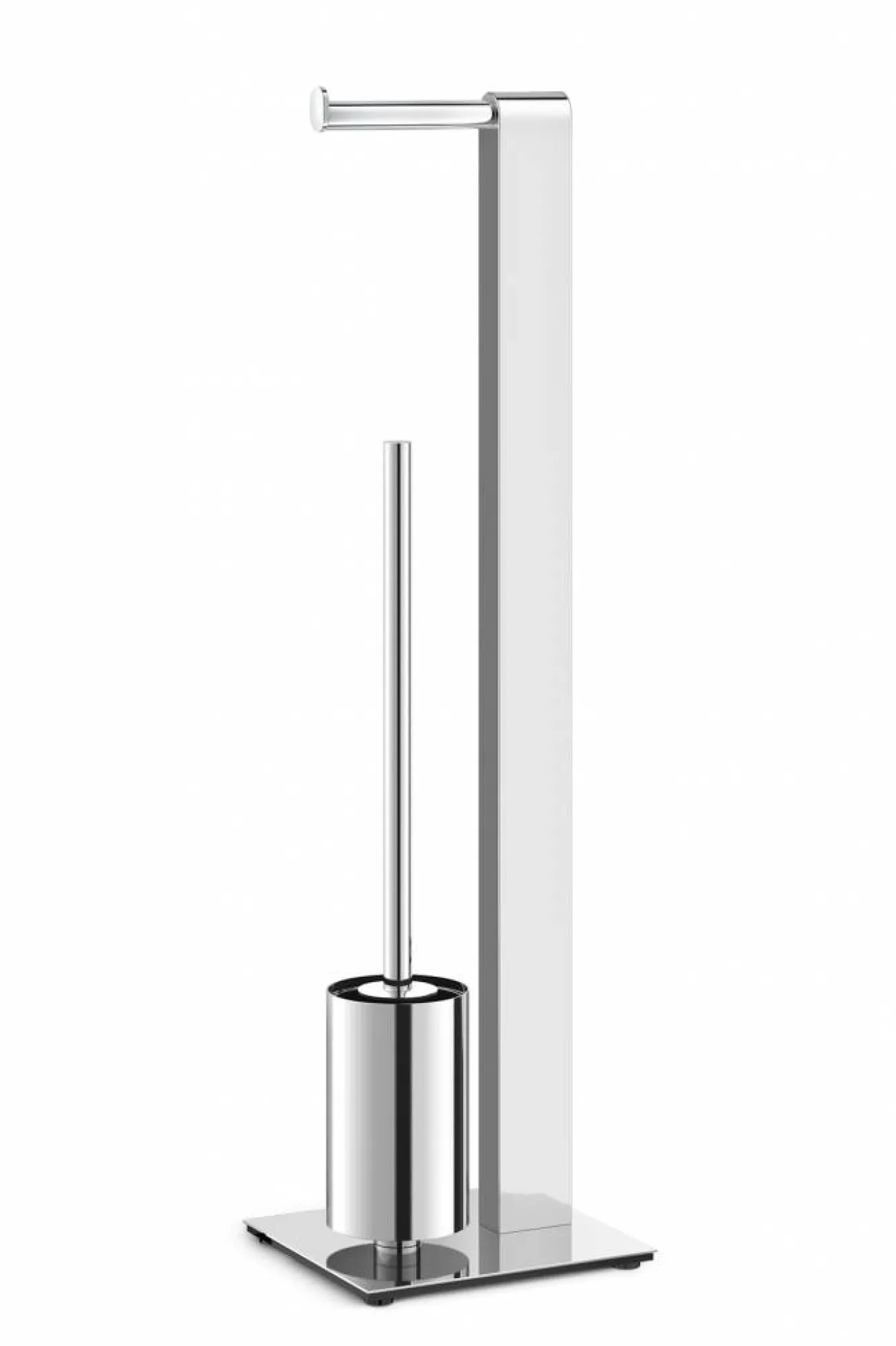 Zack ATORE toilet butler 40455 (gloss stainless steel) - toilet brush with roll holder