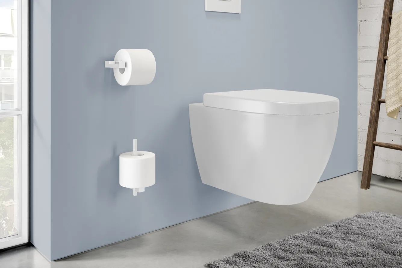 Zack CARVO toilet roll holder wall mounted 40810 (white)
