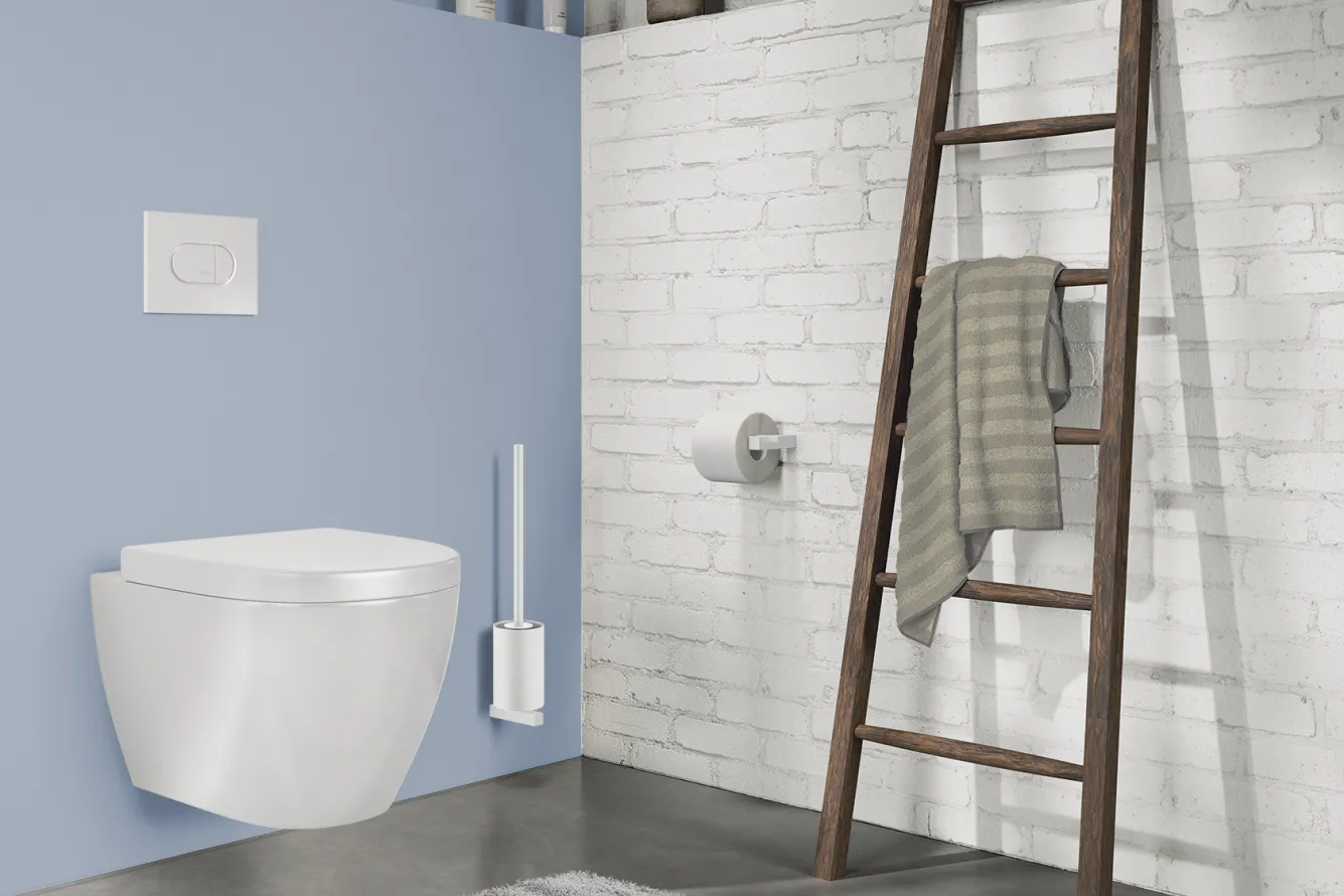 Zack CARVO toilet roll holder wall mounted 40810 (white)