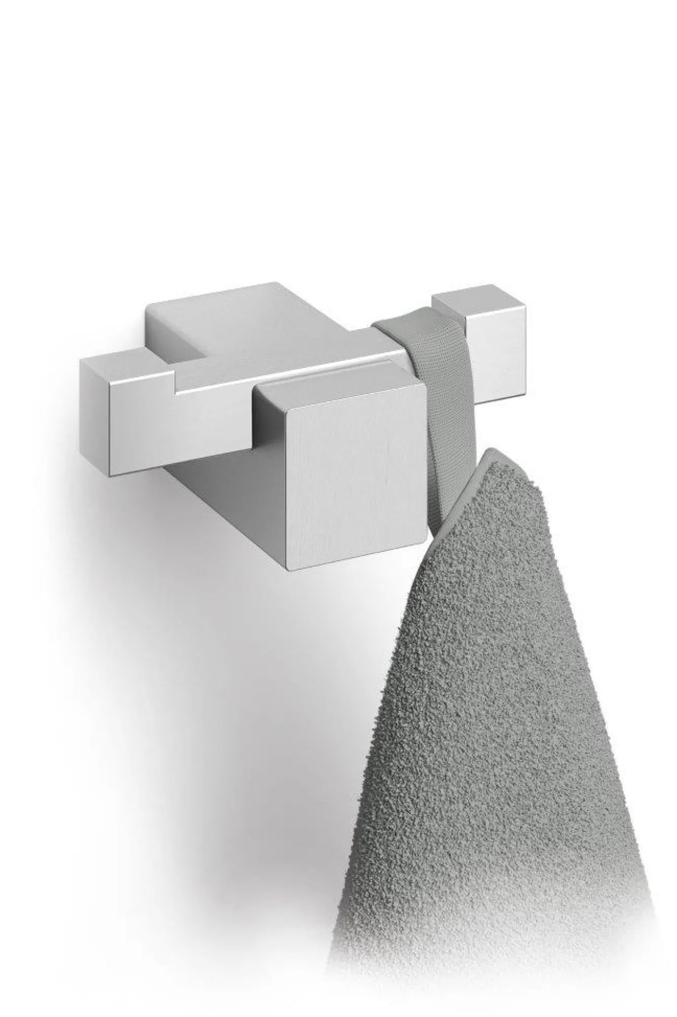 Zack CARVO towel hook double 40484 (brushed stainless steel)
