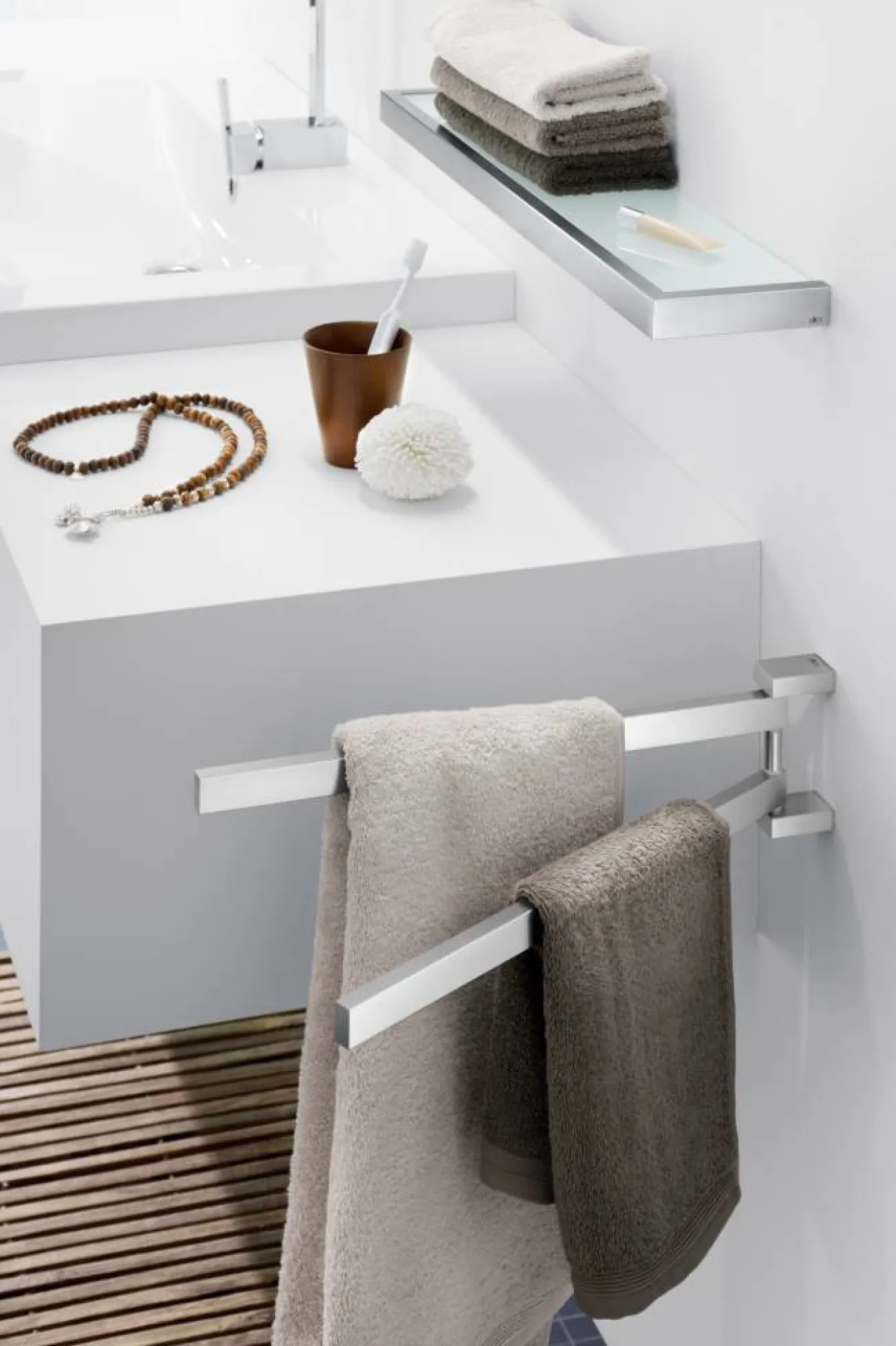 Zack LINEA towel bars swiveling 40380 (mat)