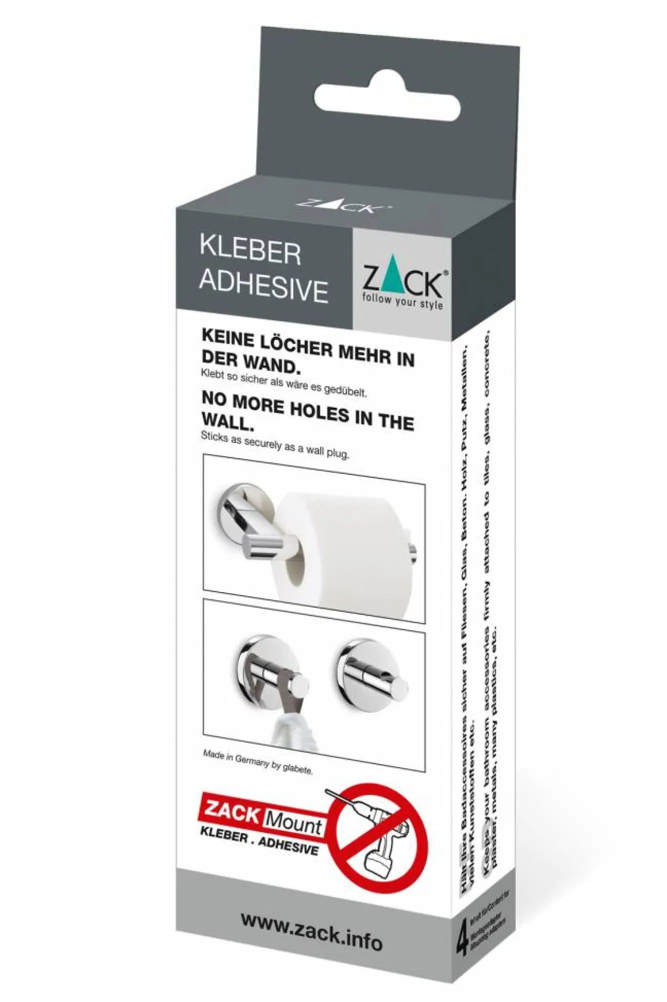 Zack MOUNT mounting adhesive for 4 mounting points (13 grams)