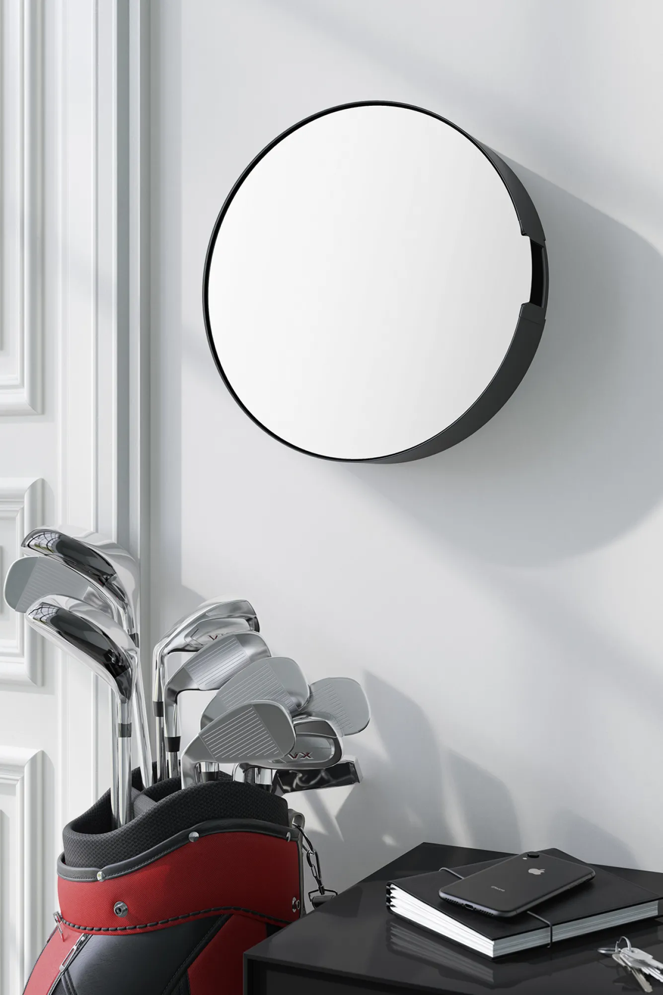 Zack NOLMA key box with mirror 35 cm (black) 50604