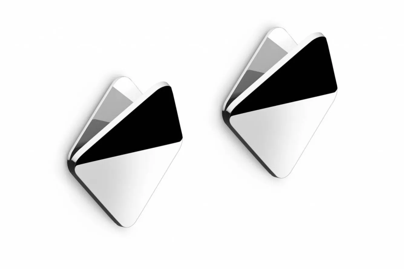 Zack OLFO towel hook set/2 self-adhesive (gloss) 40367