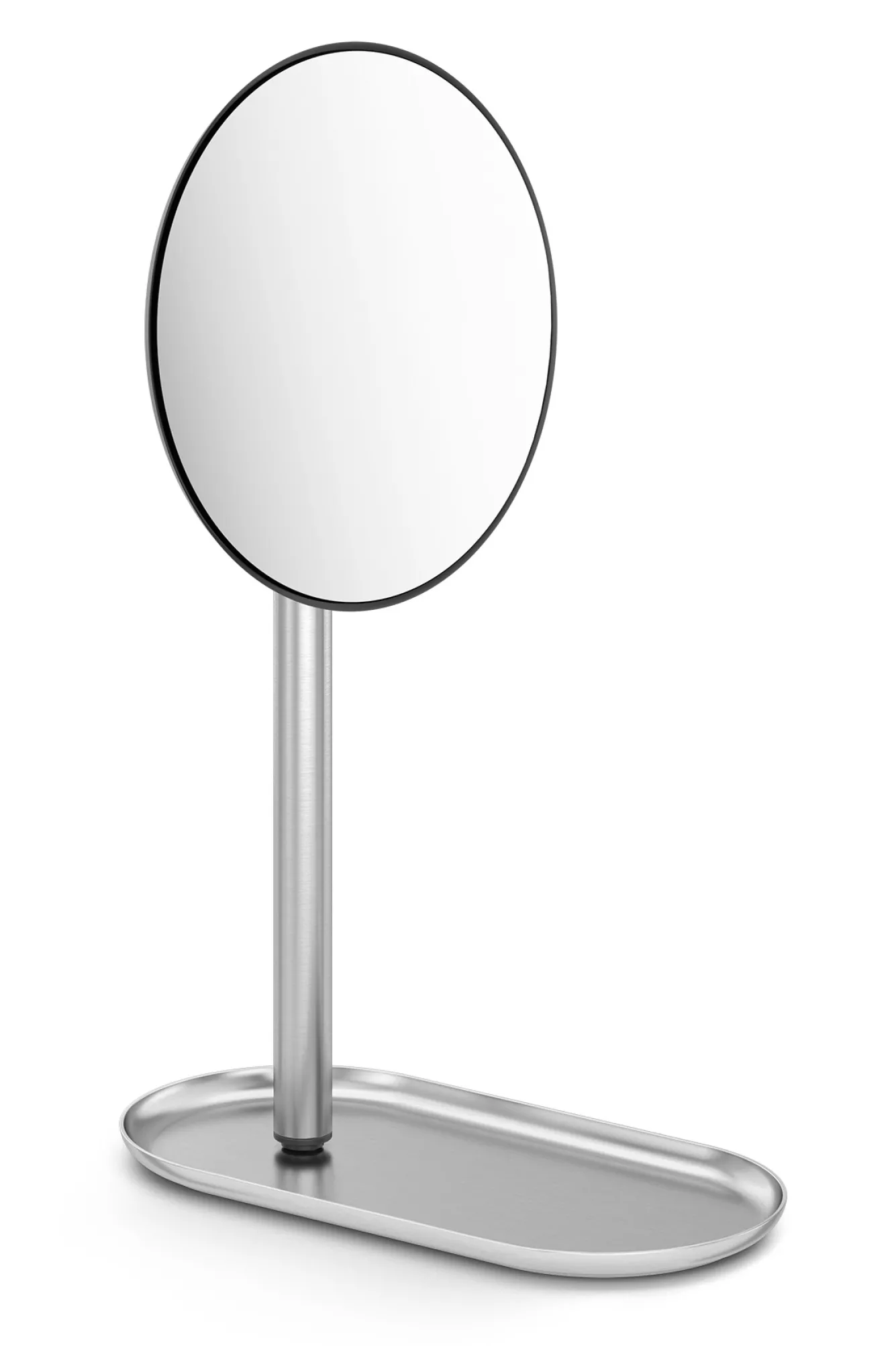 Zack OLOMO removable cosmetic mirror matt stainless steel (40524)