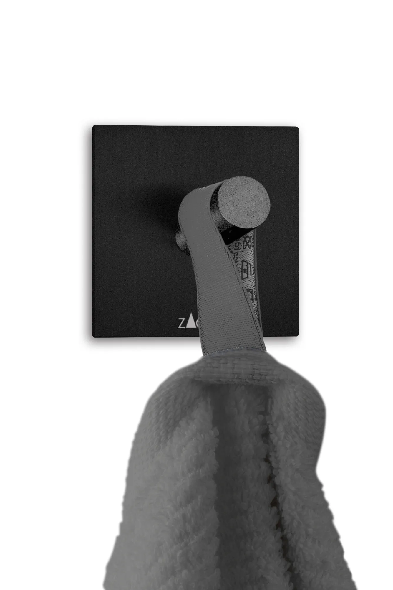 Zack PECO towel hook self-adhesive 40446 (black)
