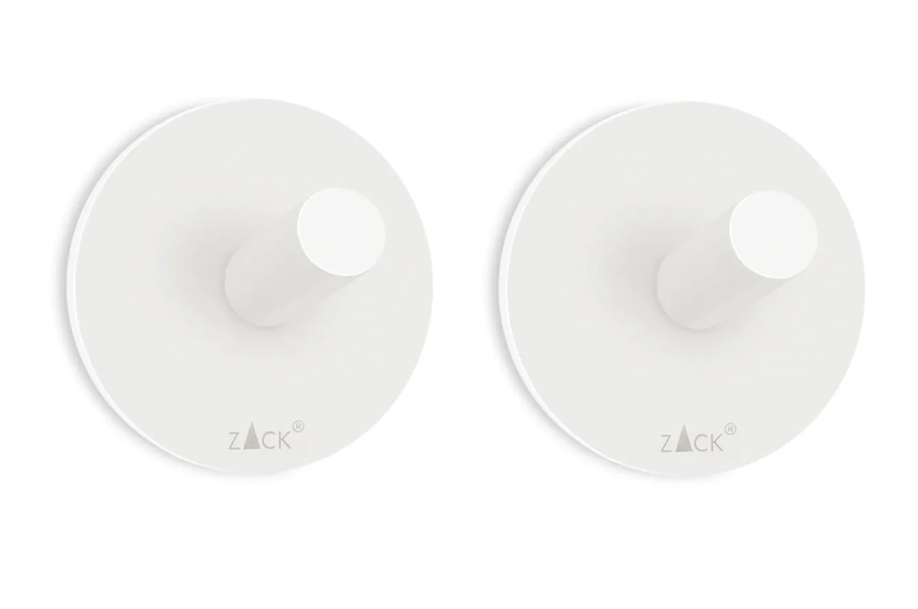 Zack PECO towel hook self-adhesive set/2 40127 (white)