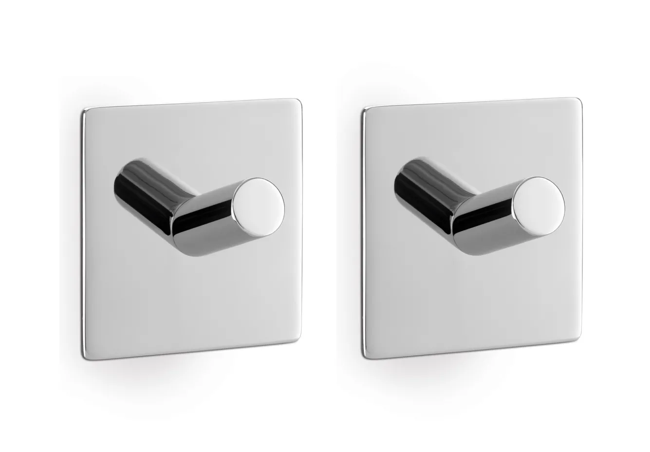 Zack PECO towel hooks self-adhesive set/2 (gloss) 40331