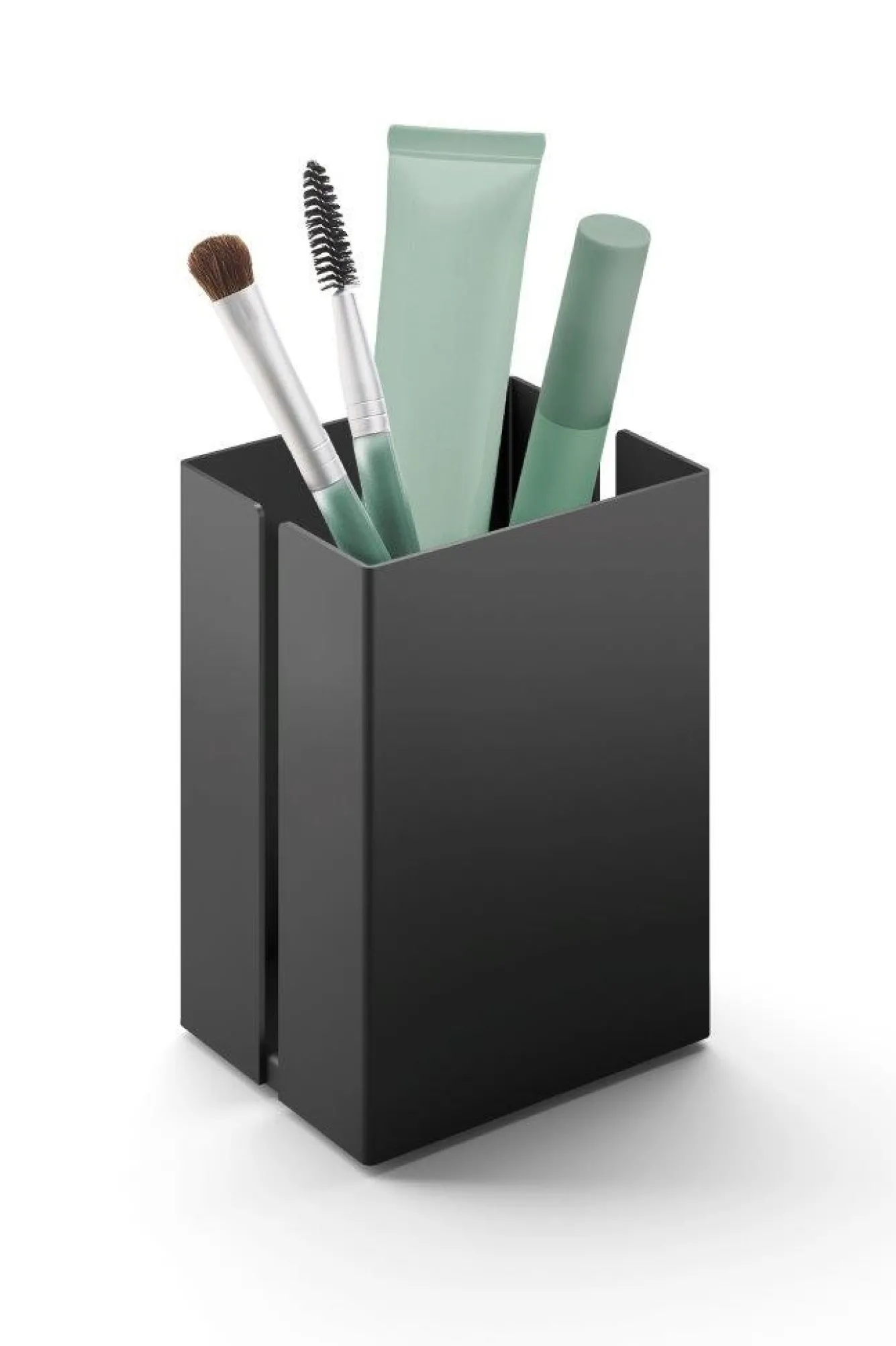 Zack POTES storage tray 7.5 cm 40536 (powder-coated steel, black)