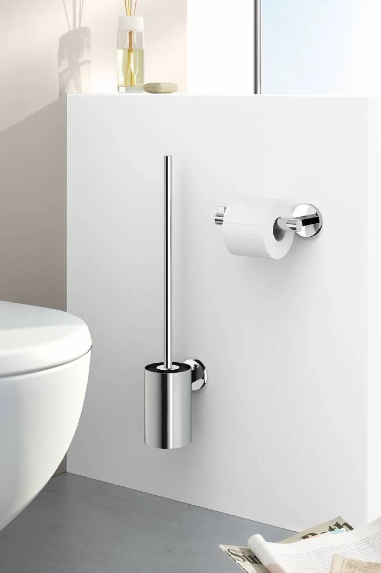 Zack SCALA toilet brush set 40055 (gloss)