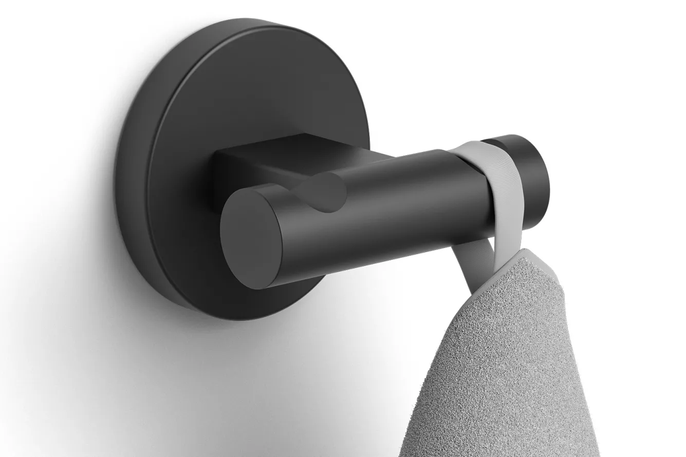Zack SCALA towel hook tandem 40855 (black)